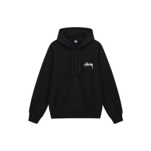 Stussy Logo Marque Capuche Dargon Noir Pull