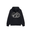 Stussy Logo Marque Capuche Dargon Noir Pull