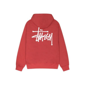 Stussy Marque Logo Capuche Rouge Pull