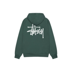 Stussy Marque Logo Capuche Vert Pull