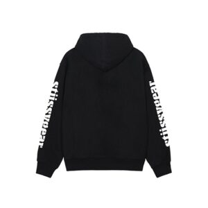 Stussy logo Marque Capuche Zippé Gear Noir Pull