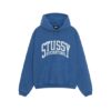 Stussy logo Marque Capuche International Bleu Pull