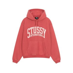Stussy logo Marque Capuche International Rouge Pull