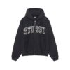 Stussy logo Marque Capuche Zippé Outline Noir Pull
