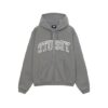 Stussy logo Marque Capuche Zippé Outline Gris Pull