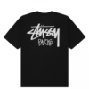 Stussy Marque Logo Paris Black T-Shirt