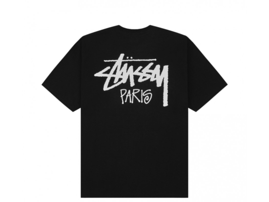 Stussy Marque Logo Paris Black T-Shirt