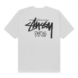 Stussy Marque Logo Paris Fog T Shirt