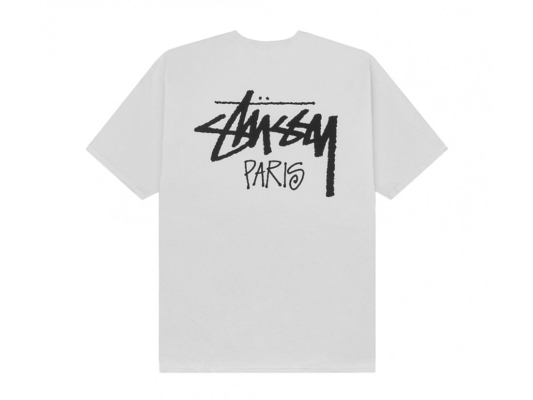 Stussy Marque Logo Paris Fog T Shirt