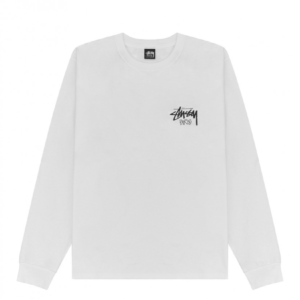 Stussy Marque Paris Blanc Sweatshirt Basique