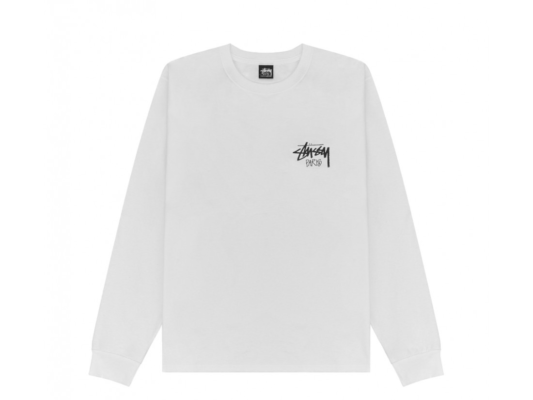 Stussy Marque Paris Blanc Sweatshirt Basique