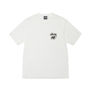 Stussy logo Marque Rasta Lion Blanc T-Shirt