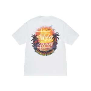Stussy Half Marque Sunset Blanc T-Shirt
