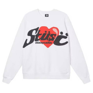 Stussy Marque Coeur Blanc Sweatshirt