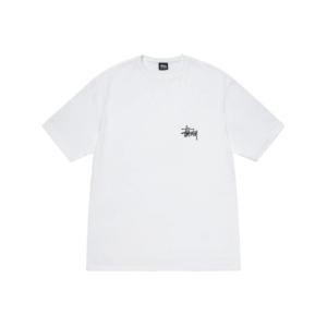 Stussy Marque Logo Basique Blanc T-Shirt