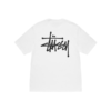 Stussy Marque Logo Basique Blanc T-Shirt