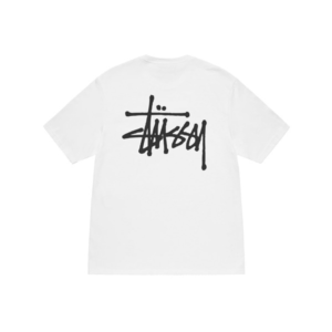 Stussy Marque Logo Basique Blanc T-Shirt