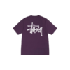 Stussy Logo Big Violet T-Shirt Marque