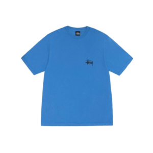 Stussy Marque Logo Basique Bleu T-Shirt