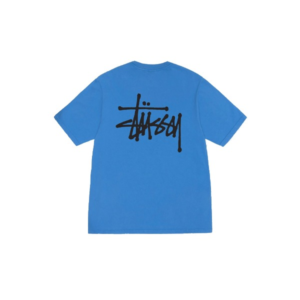 Stussy Marque Logo Basique Bleu T-Shirt