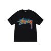 Stussy logo Half Marque Thermique Noir T-Shirt