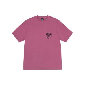 Stussy Logo Half Marque Tuff Stuff Rose T Shirt