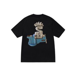 Stussy Logo Half Marque Tuff Stuff Noir T-Shirt