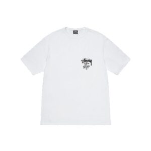 Stussy Logo Half Marque Tuff Stuff Blanc T-Shirt