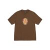 Stussy logo Half Marque Venus Oval Marron T-Shirt