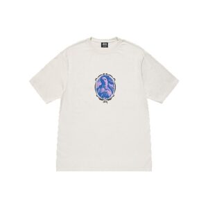 Stussy Half Marque Ovale Blanc T-Shirt
