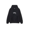 Stussy Marque Logo Capuche Noir Pull