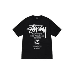 Stussy Marque Dumonde Noir T-Shirt